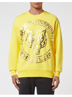 Plein Sport Plein Sport Longsleeve 473 Żółty Regular Fit