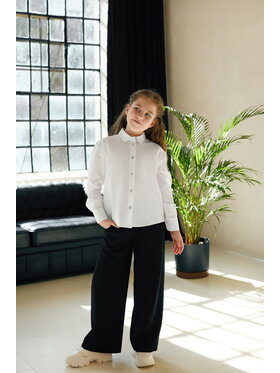 SLY SLY Bluzka 5S-107 Biały Comfortable Fit