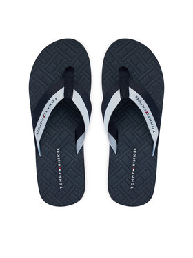 Tommy Hilfiger Tommy Hilfiger Žabky Webbing Strap Flag Embossed FM0FM05807 Tmavomodrá