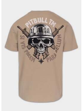 PITBULL PITBULL T-Shirt Koszulka męska PARA BELLUM 3XL Beżowy Regular Fit