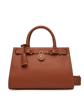 Tommy Hilfiger Tommy Hilfiger Kabelka American Icon Mini Tote Leather AW0AW17188 Hnědá