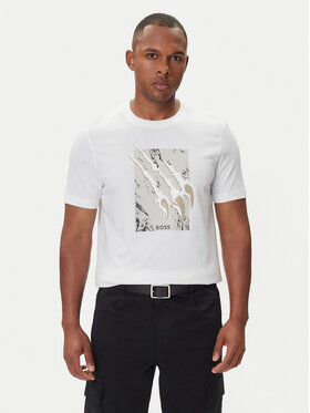 BOSS BOSS T-shirt Te_Animali 50546362 Bijela Regular Fit