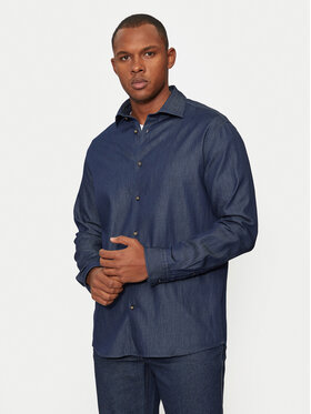 Selected Homme Selected Homme cămașă de blugi 16091061 Bleumarin Regular Fit