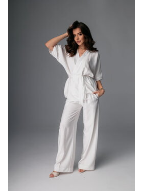 Aurora Aurora Oblek Kimono Bílá Custom Fit