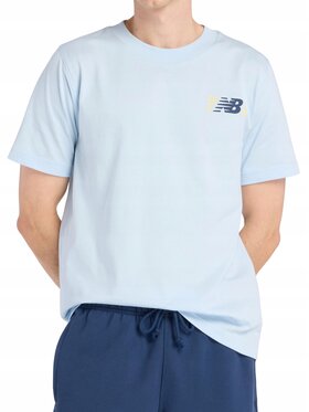 New Balance New Balance T-Shirt MT6179UMAA1 Niebieski Standard Fit