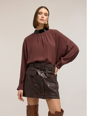 Motivi Motivi Blusa 2007W000765N022 Marrone Over Fit