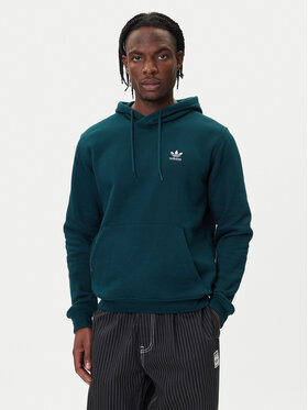 adidas adidas Majica dugih rukava Trefoil Essentials JZ3589 Zelena Regular Fit
