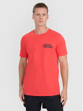4F 4F T-Shirt CHILLY WAVES Koralowy Regular Fit