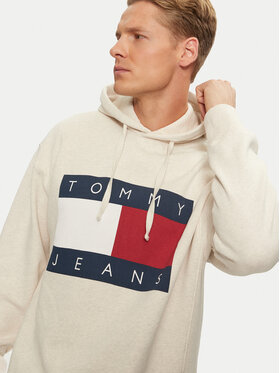 Tommy Jeans Majica Dugih Rukava DM0DM20591 Bež Relaxed Fit