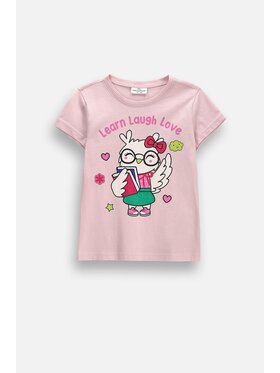 Coccodrillo Coccodrillo T-Shirt ZC6143201AGK-007 Różowy Regular Fit