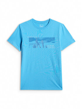 4F 4F T-Shirt BEACHWEAR Niebieski Regular Fit