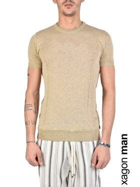 Xagon Xagon T-Shirt P21081J11202 Beżowy Regular Fit