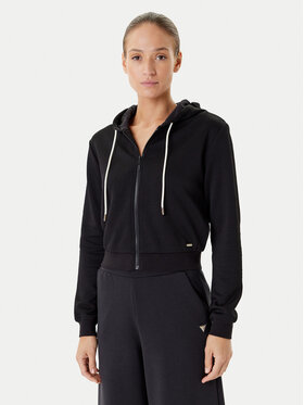 Guess Guess Majica dugih rukava V5YQ06 KBSL2 Crna Regular Fit