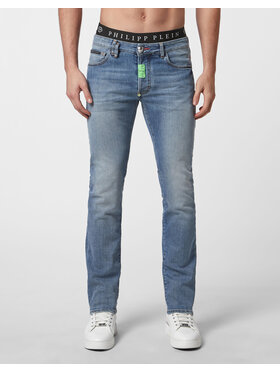 PHILIPP PLEIN PHILIPP PLEIN Jeansy 3729 Niebieski jasny Straight Fit