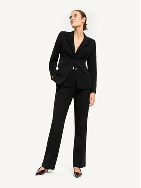 KMX KMX Marynarka 107960007 Czarny Fitted Fit