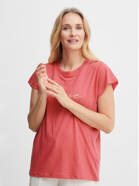 Fransa Fransa Tricou 20612027 Roz Regular Fit