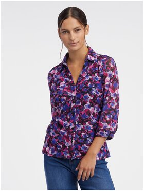 Orsay Orsay Bluzka 650256317000__36 Fioletowy Regular Fit