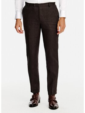 Pako Lorente Pako Lorente Spodnie garniturowe P26SP-6G-029 Brązowy Slim Fit