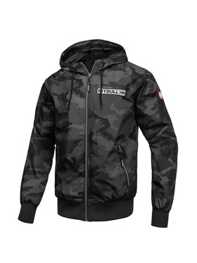 PITBULL PITBULL Kurtka przejściowa Kurtka wiosenna z kapturem Athletic Logo XXL Czarny Regular Fit