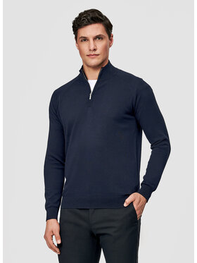 Pako Lorente Pako Lorente Sweter P26SF-2X-007 Granatowy Classic Fit