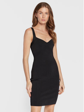 Guess Guess Плетена рокля Mirage Anise W2YK0C Z2XY0 Черен Slim Fit