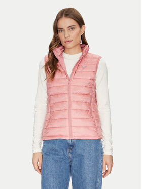 Guess Jeans Guess Jeans Smanicato W5RN55 WHAB2 Rosa Regular Fit