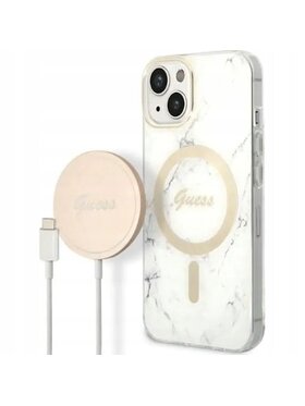 Guess Guess Etui na telefon Guess Marble Biały