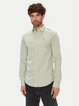 Tommy Jeans Tommy Jeans Риза Original DM0DM04405 Зелен Slim Fit