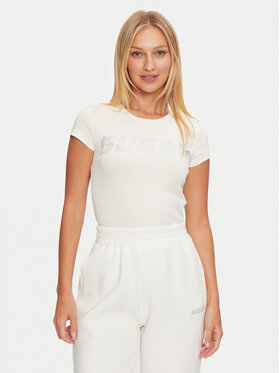 Guess Guess Тишърт V4BI16 KCIV1 Екрю Regular Fit