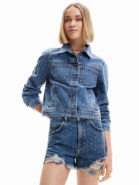 Desigual Desigual Kurtka jeansowa Benita 23SWED37 Niebieski Regular Fit