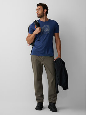 4F 4F Spodnie outdoor URBAN COMMUTER Khaki Regular Fit