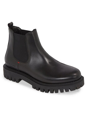 Tommy Hilfiger Tommy Hilfiger Ghete Jodhpur Premium Casual Chunky Lth Chels FM0FM04755 Negru