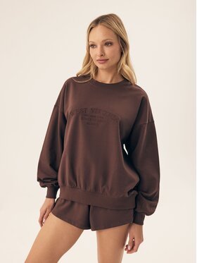 Esotiq Esotiq Bluza 42564 Brązowy Basic Fit