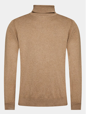 INDICODE INDICODE Rollkragenpullover Van Paul 35-699 Beige Regular Fit