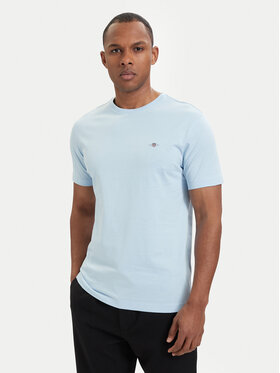 Gant Gant T-Shirt Shield  2003184 Světle modrá Regular Fit
