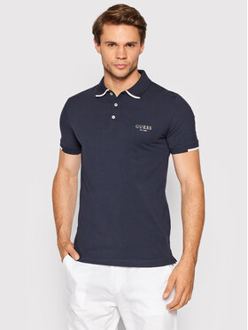 Guess Guess Polo Nolan M2YP66 J1311 Granatowy Extra Slim Fit