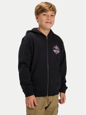 Quiksilver Quiksilver Mikina Graphic Zip EQBFT03958 Čierna Regular Fit