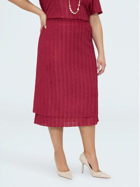Fiorella Rubino Fiorella Rubino Spódnica midi 1007L000527N026 Bordowy Regular Fit