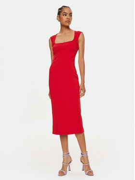 PINKO Pinko Sukienka koktajlowa Valensole 103960 A20A Czerwony Slim Fit