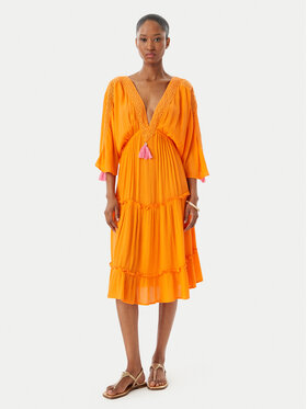 Selmark Selmark Paplūdimio suknelė BO195 Oranžinė Regular Fit