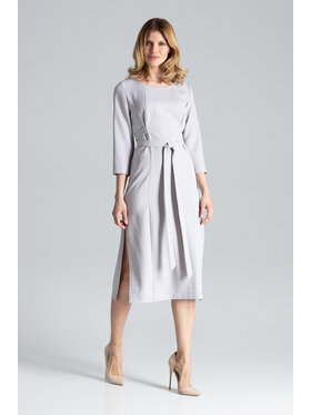 FIGL FIGL Šaty M631 Šedá Regular Fit