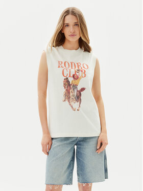 Wrangler Wrangler Top Muscle 112362574 Bílá Relaxed Fit