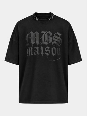 MADE BY SOCIETY MADE BY SOCIETY T-Shirt Gothic - T17692 Czarny Basic Fit