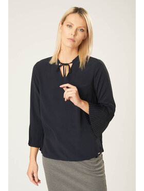 QUIOSQUE QUIOSQUE Blúzka ADELA SHIRT Tmavomodrá Regular Fit