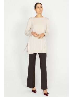 Deni Cler Milano Deni Cler Milano Sweter T-DC-S485-D5-90-13-1 Beżowy Loose Fit