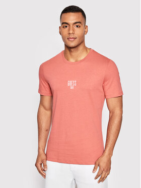Guess Guess T-Shirt M2YI18 I3Z11 Różowy Slim Fit