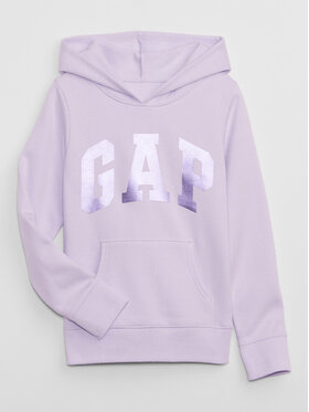 Gap Gap Majica dugih rukava 772643-00 Ljubičasta Regular Fit