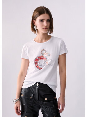 Liu Jo Liu Jo T-Shirt WF6407JS923L9434 Biały Regular Fit