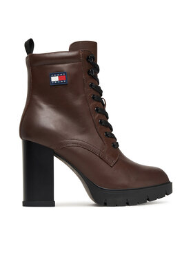 Tommy Jeans Tommy Jeans Kotníková obuv Tjw Lace Up EN0EN02832 Hnědá