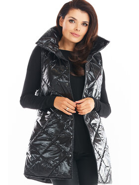 Awama Awama Bezrękawnik A383 Czarny Basic Fit